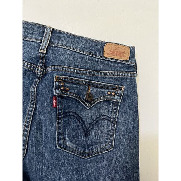 Levis 515 Bootcut Womens Jeans Size 6 LONG Mid Rise Flap Pockets Cowgirl Western - Picture 5 of 8